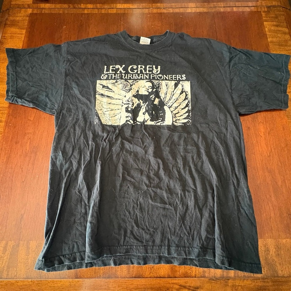 Lex Grey & The Urban Pioneers Band T-Shirt Black Graphic Rock Indie Tee Gildan
